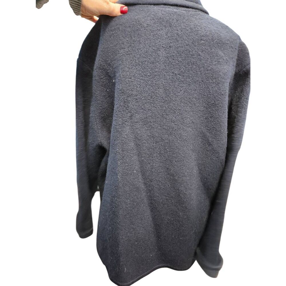 Talbots Navy Blue Wool Collared Jacket Womens Siz… - image 4